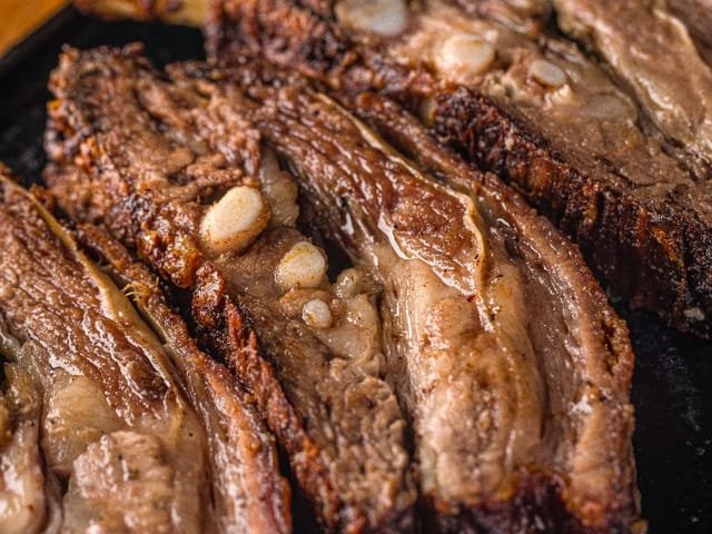 Chopp gelado com costela